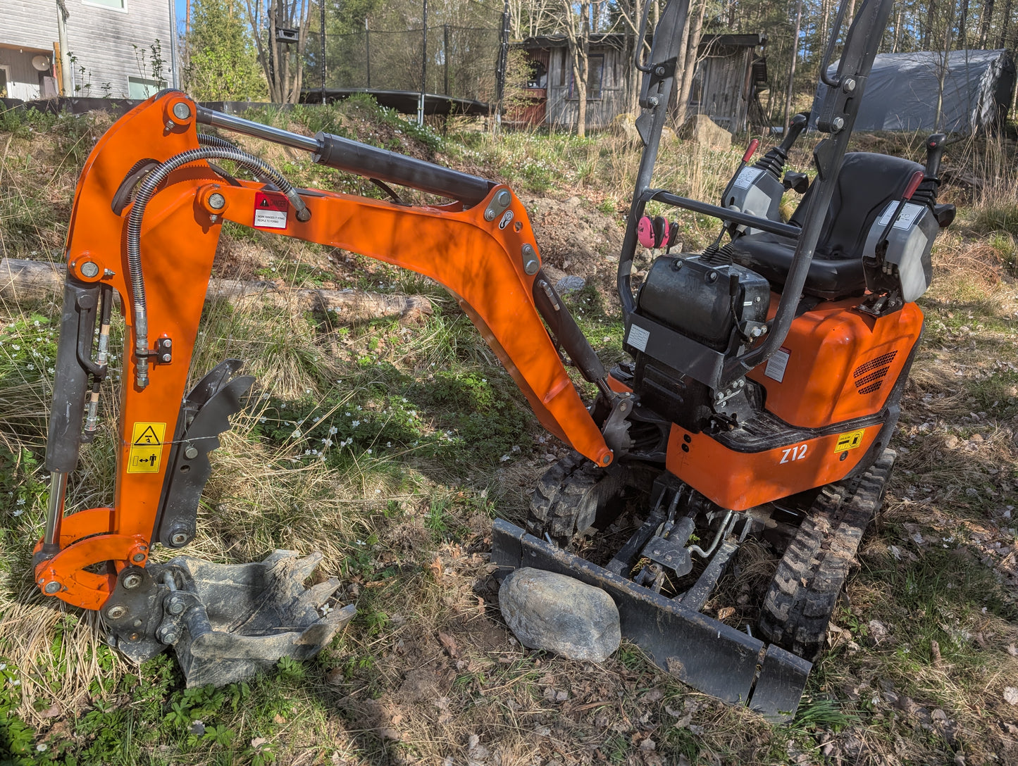Minigrävare Storarm Z12, 3-cyl Kubota, joysticks, S30/180, premium