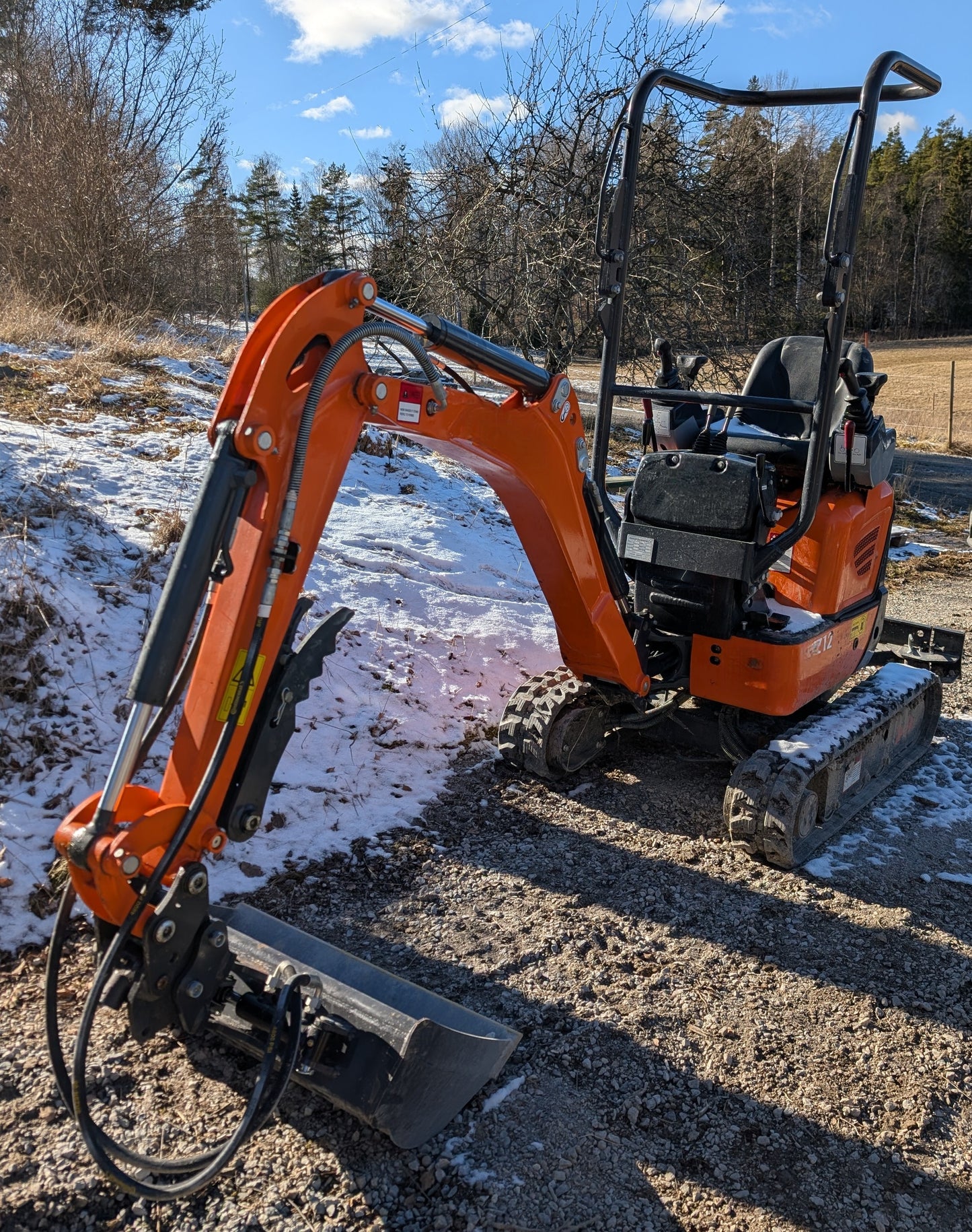 Minigrävare Storarm Z12, 3-cyl Kubota, joysticks, S30/180, premium
